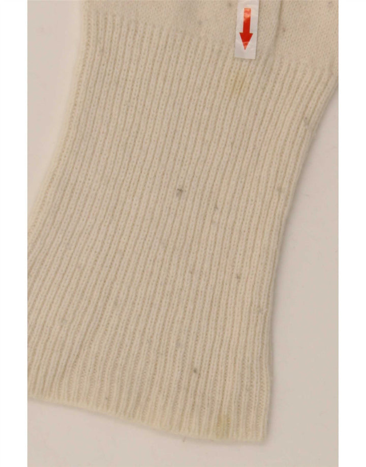 Maglione cardigan oversize da donna Zara UK 10 piccolo in lana bianca