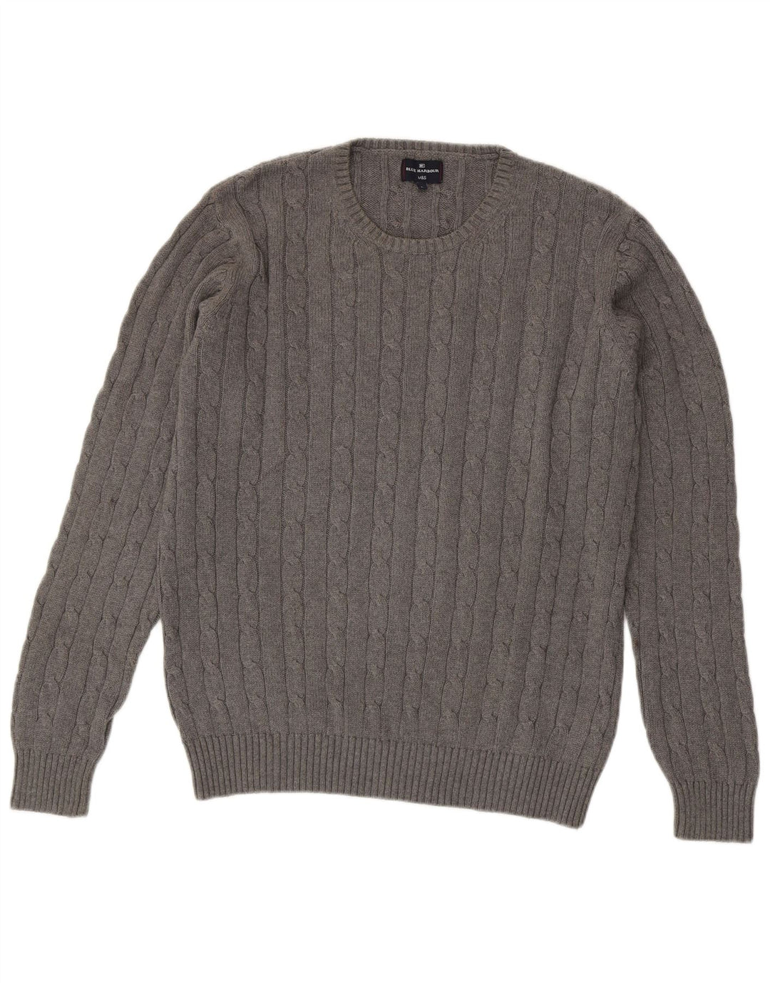 Maglione maglione girocollo da uomo Marks & Spencer blu Harbour grande grigio