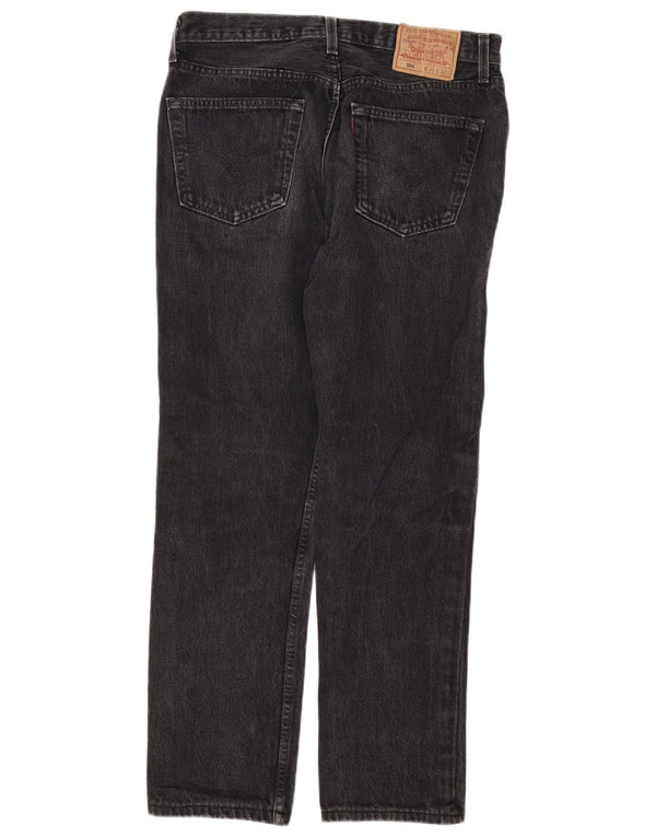 Levi's Uomo 501 Jeans dritti W33 L28 Cotone Nero