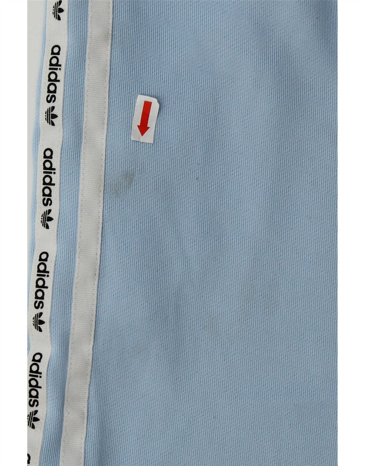 ADIDAS Boys Graphic Sport Shorts 13-14 Years  Blue Polyester Vintage Adidas and Second-Hand Adidas from Messina Hembry 