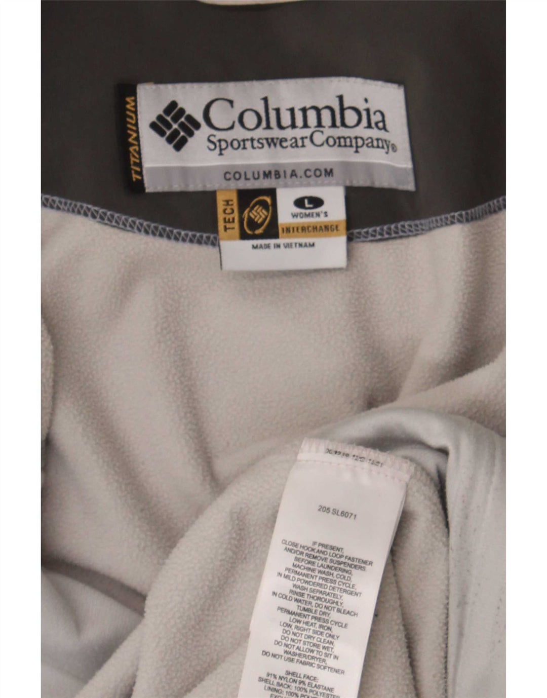 Giacca a vento Columbia Interchange da donna UK 16 Large Blue Colourblock