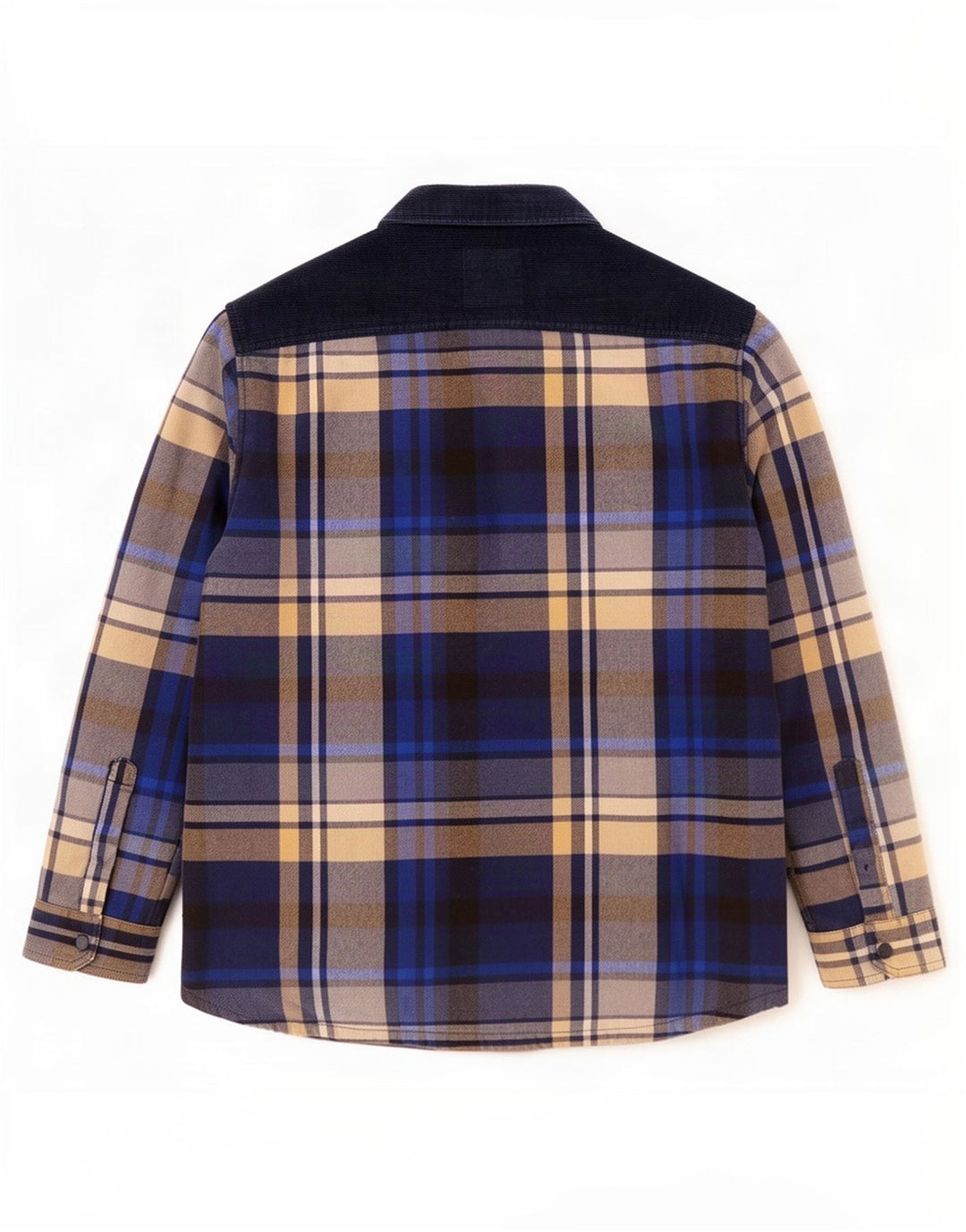 Marks & Spencer - Camicia da boscaiolo da uomo, XL, in poliestere a quadri blu