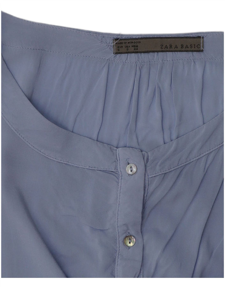 Blusa oversize da donna Zara Top UK 10 piccola blu