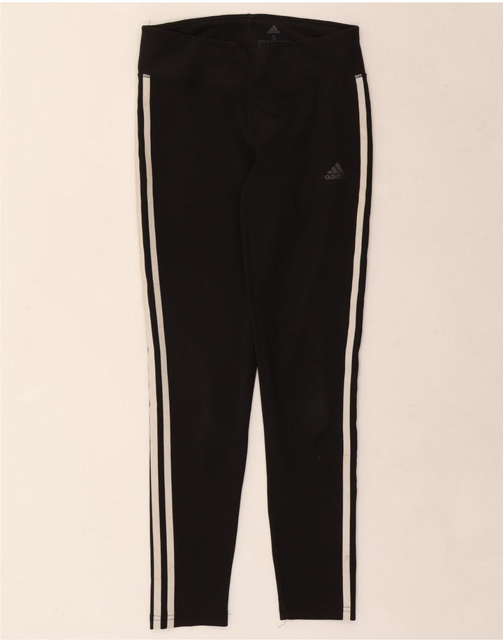 Leggings Adidas Climalite da donna UK 8/10 Piccolo poliestere nero