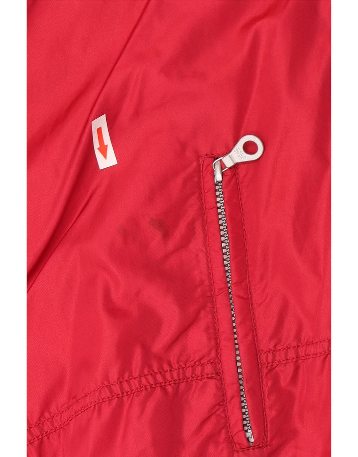 Giacca da sci oversize da donna vintage IT 44/46 Colorblock rosso medio