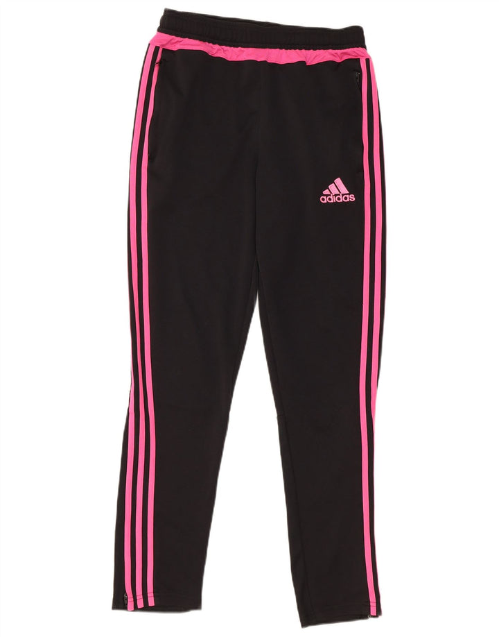 Pantaloni della tuta ADIDAS da ragazza Climacool 13-14 anni in poliestere nero