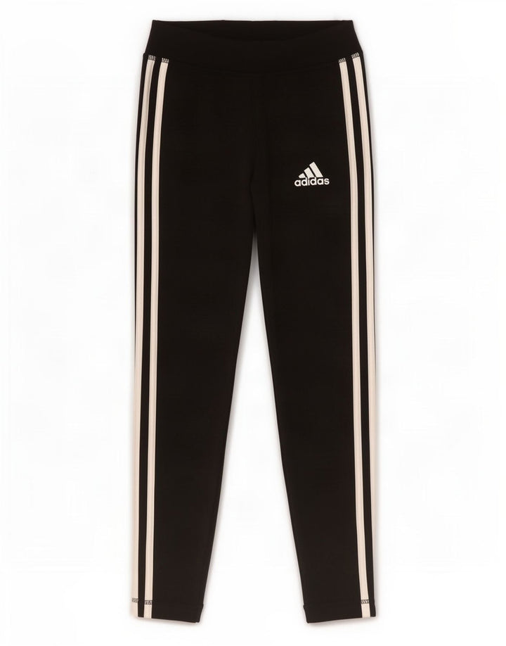 Leggings Adidas Climalite per ragazze 9-10 anni in poliestere nero