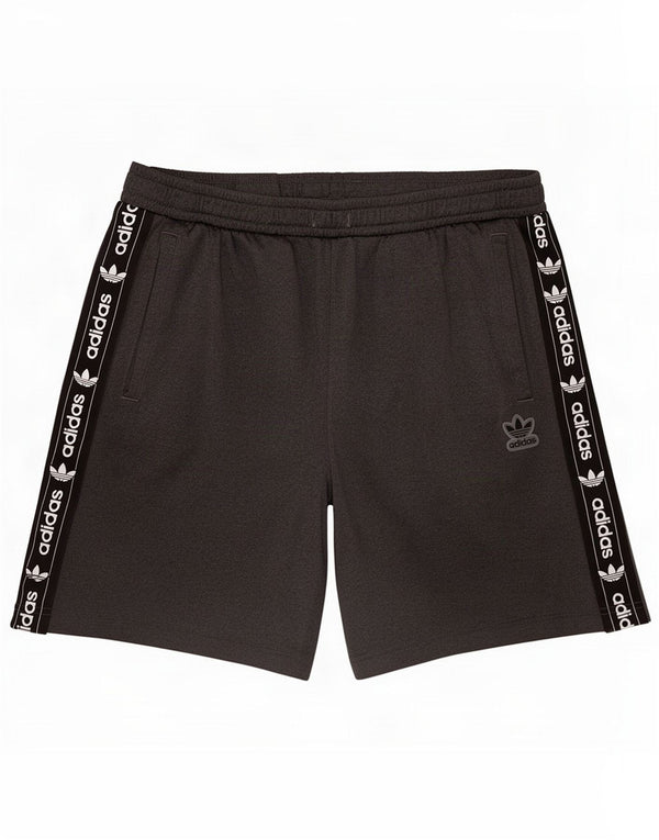 Adidas Pantaloncini sportivi grafici da uomo grandi grigi in poliestere color block