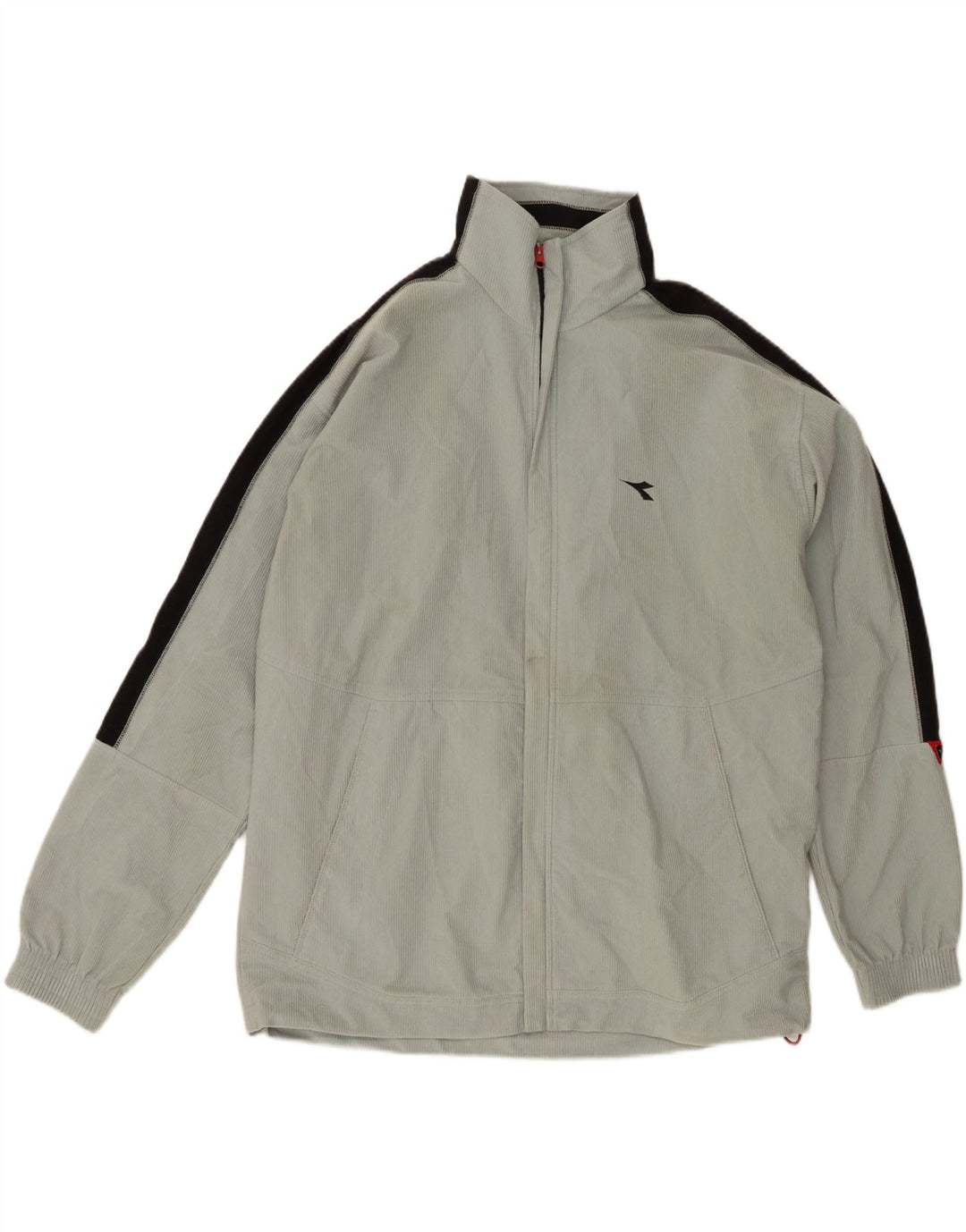 DIADORA Mens Tracksuit Top Jacket UK 44 XL Blue Colourblock Polyester Vintage Diadora and Second-Hand Diadora from Messina Hembry 