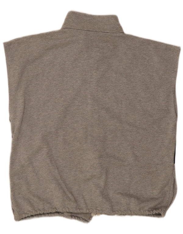 Giacca da ginnastica vintage da uomo senza maniche XL color grigio