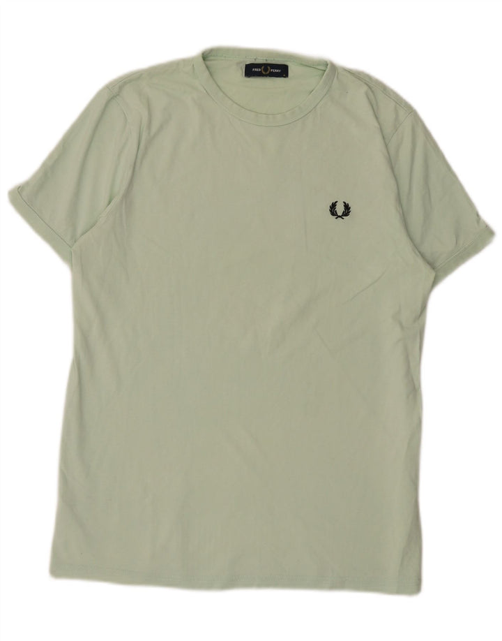 T-shirt da uomo Fred Perry Top in cotone verde medio