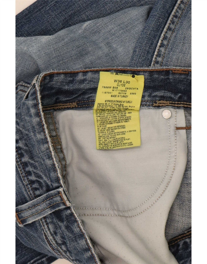 Jeans dritti Clyde da uomo Wrangler W36 L30 cotone blu