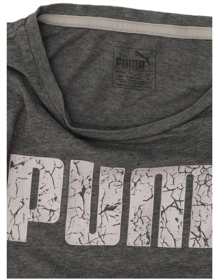 Maglietta grafica da uomo PUMA grigio medio