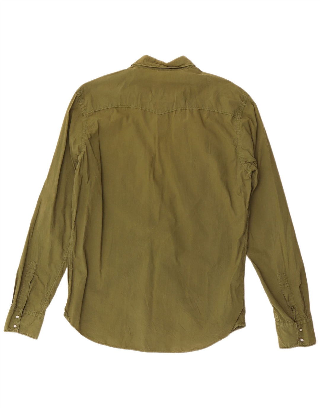 Camicia da uomo Sun68 grande in cotone verde
