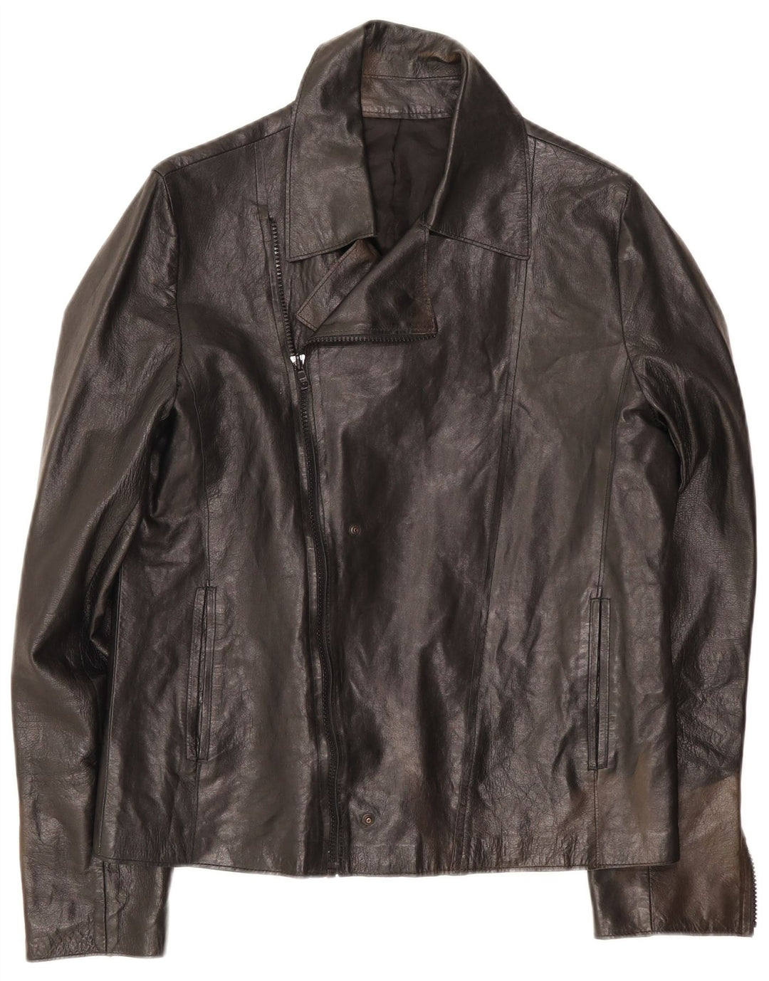 Giacca da motociclista da uomo vintage UK 34 XS nera
