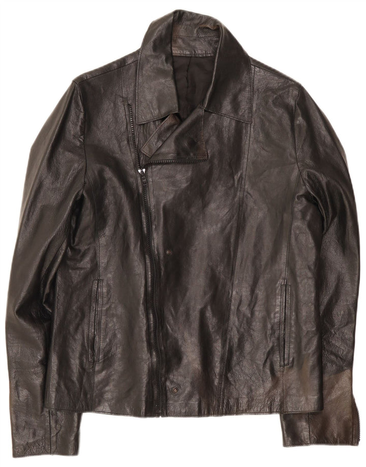 Giacca da motociclista da uomo vintage UK 34 XS nera