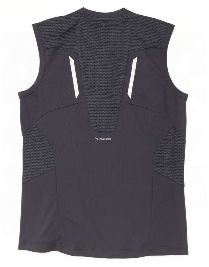 Canottiera Adidas Clima 365 da uomo piccola in poliestere color block grigio