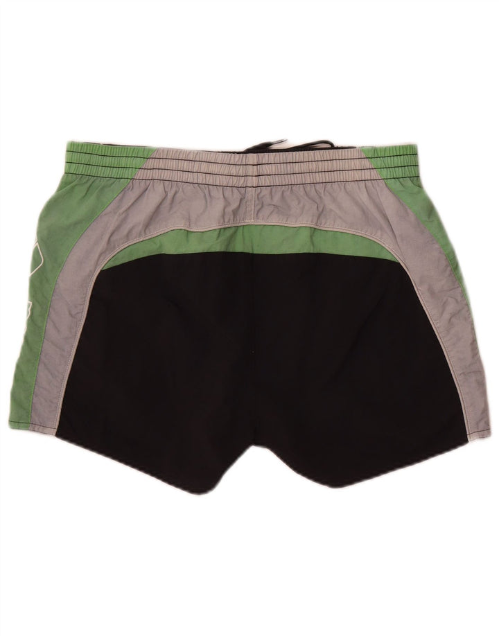 Pantaloncini da bagno con grafica da uomo Arena, grandi, in nylon color block nero