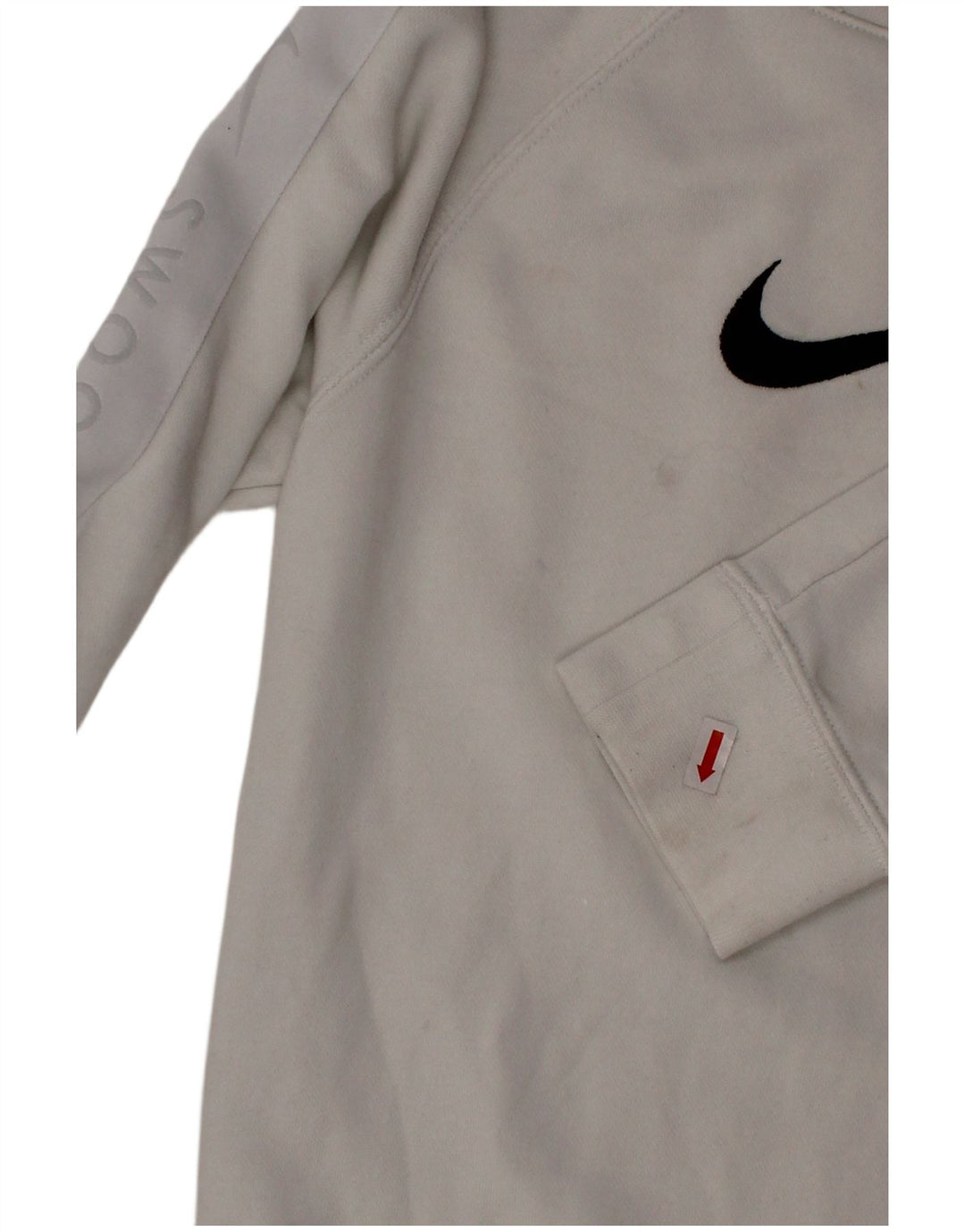 Felpa NIKE da ragazzo Swoosh Standard Fit 8-9 anni piccola bianca