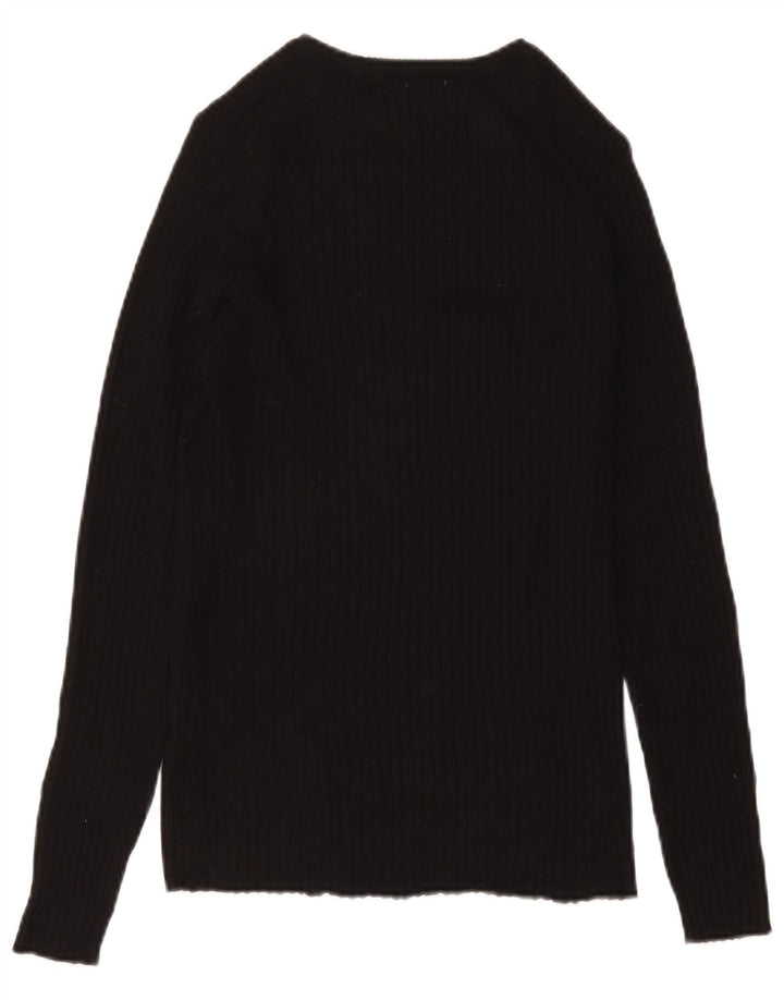 Camicetta Zara da donna Top UK 8 Small in viscosa nera