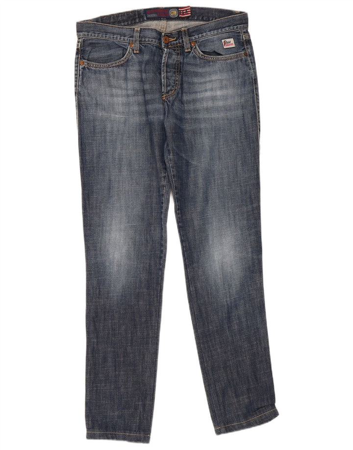Jeans slim da donna Roy Rogers W31 L31 cotone blu