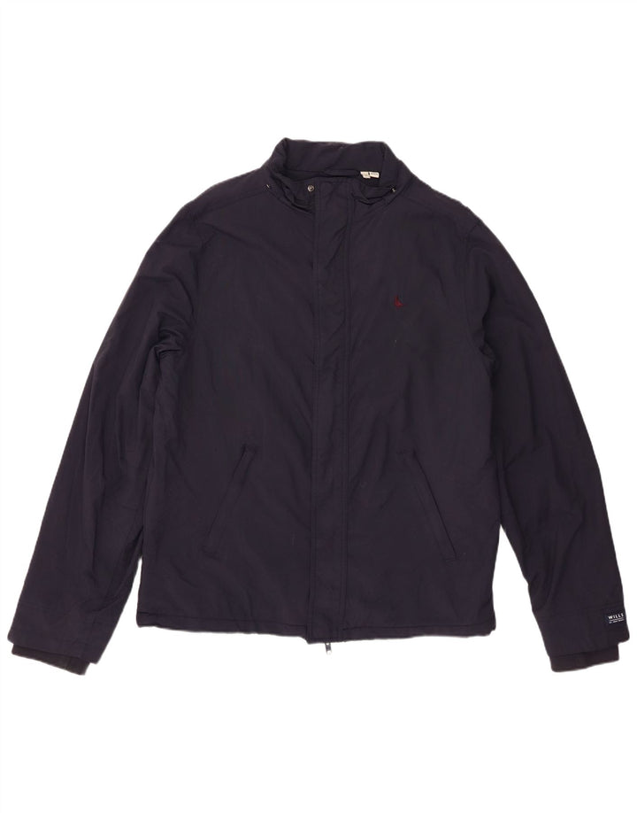 Giacca a vento da uomo Jack Wills UK 42 XL Nylon blu navy