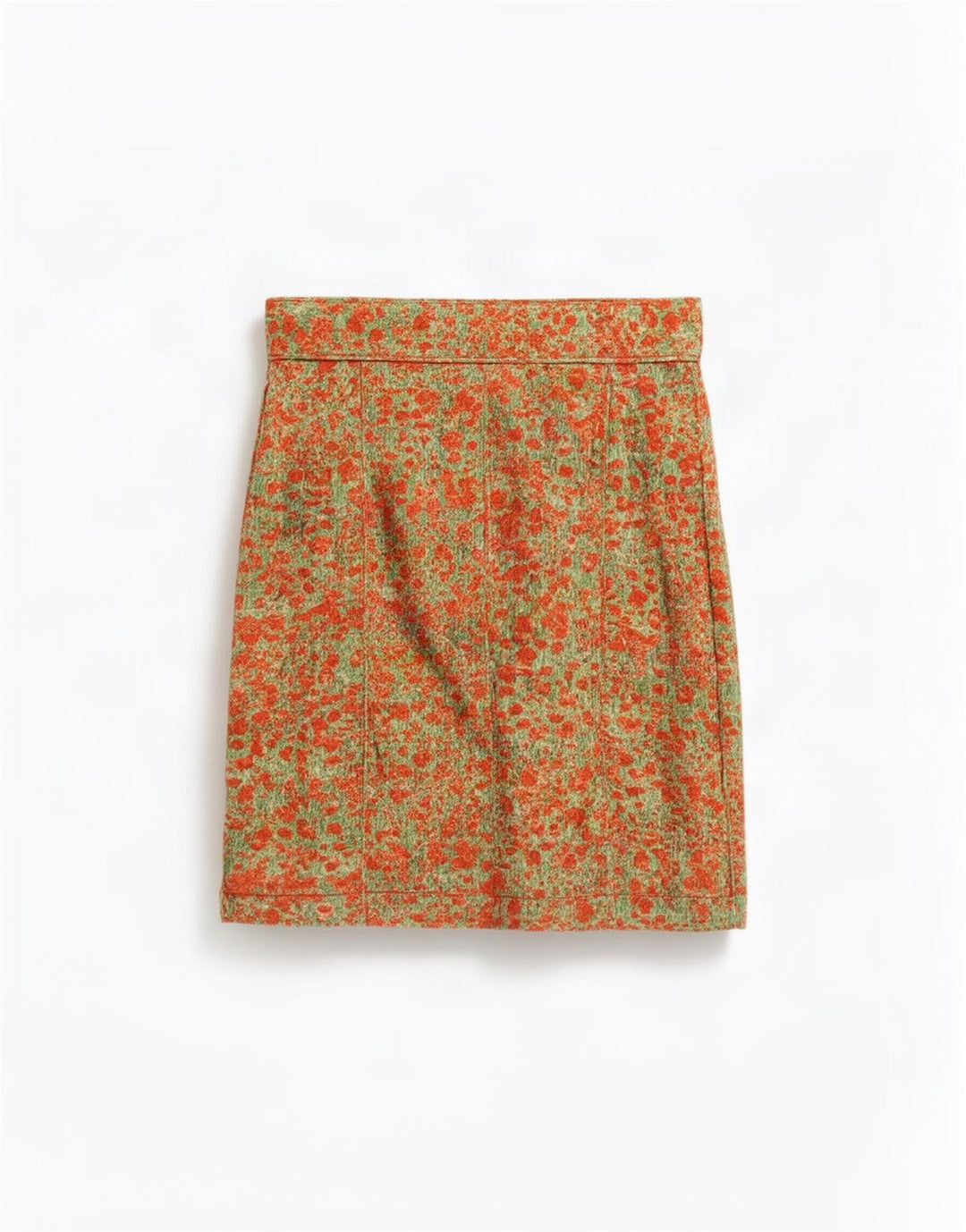 Gonna a trapezio da donna con motivo astratto Paul Smith media W30 cotone arancione