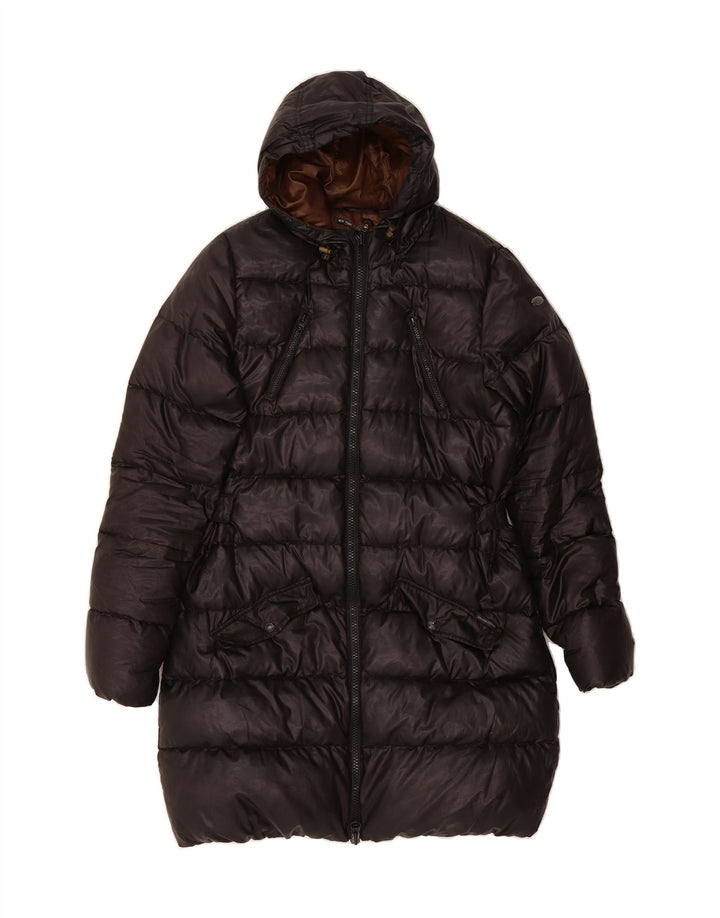 MAISON SCOTCH Womens Hooded Padded Coat US 4 Small Black Polyester Vintage Maison Scotch and Second-Hand Maison Scotch from Messina Hembry 