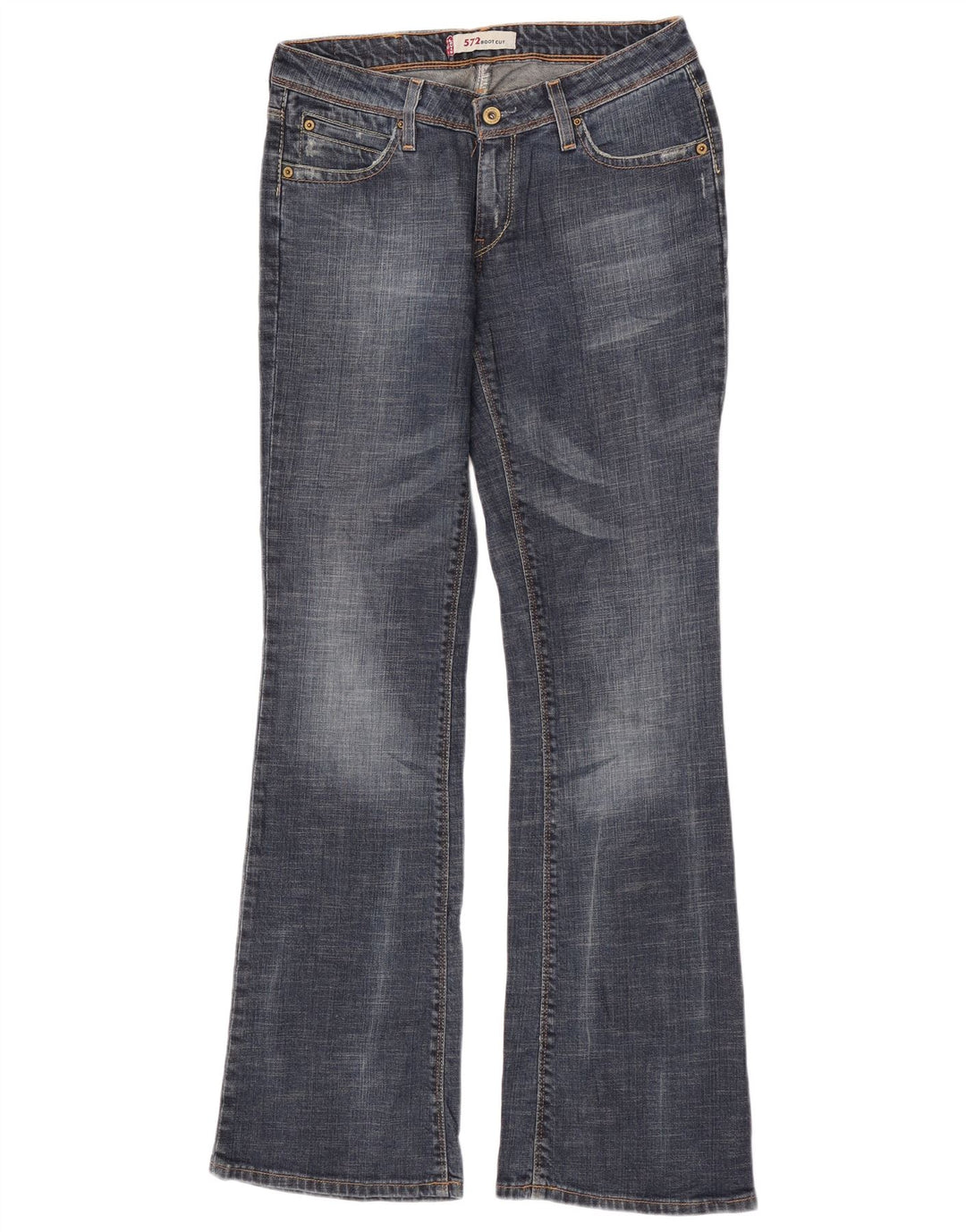 Levi's Donna 572 Jeans Bootcut a vita bassa W31 L34 Cotone blu