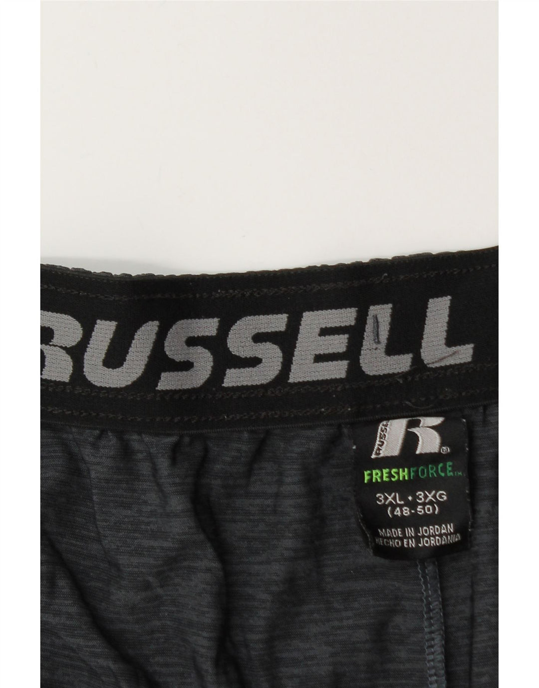 RUSSELL ATHLETIC Pantaloncini sportivi Dri-Power da uomo 3XL Blu navy Colorblock