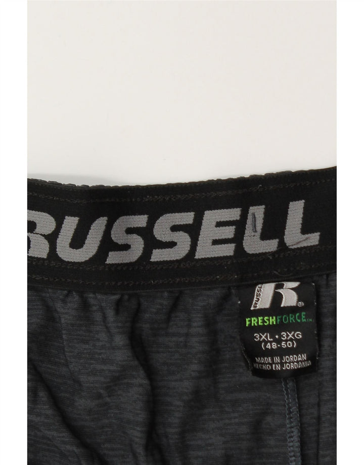 RUSSELL ATHLETIC Pantaloncini sportivi Dri-Power da uomo 3XL Blu navy Colorblock