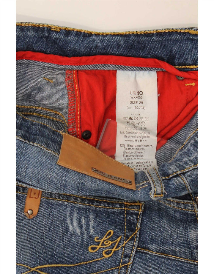 Jeans slim effetto consumato da donna Liu Jo W29 L31 cotone blu