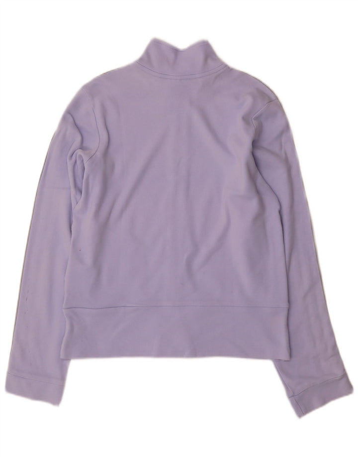 Giacca da tuta da donna Adidas UK 12 cotone viola medio