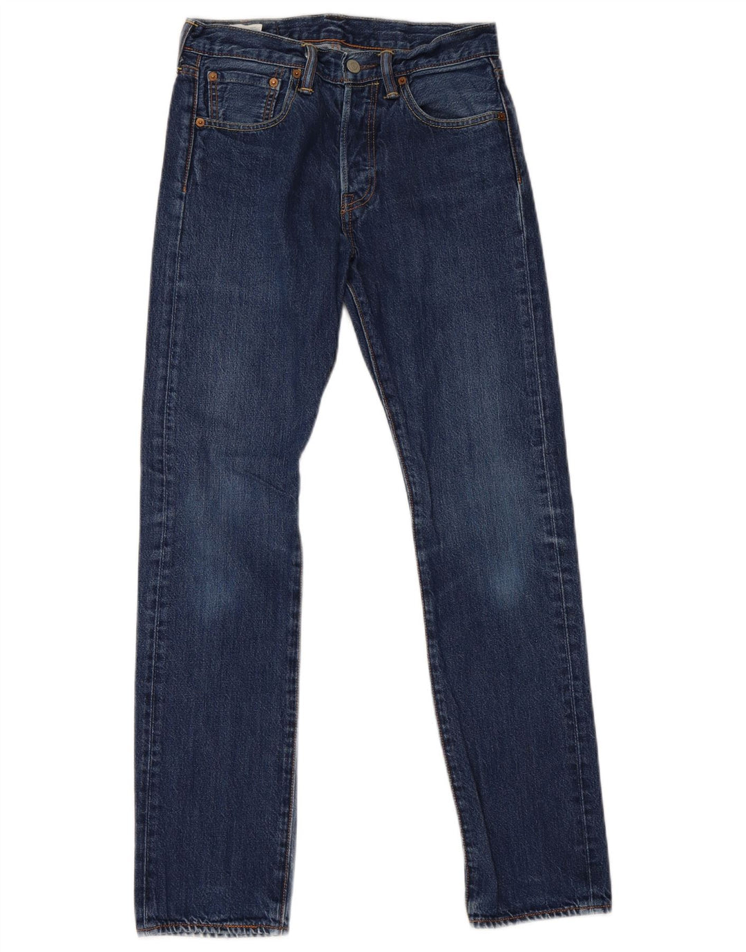 Jeans dritti da uomo Levi's W28 L32 in cotone blu navy