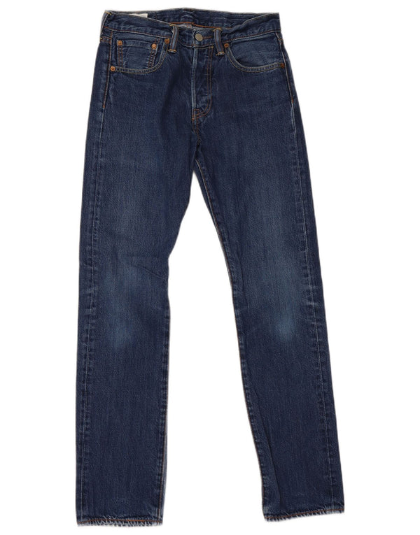 Jeans dritti da uomo Levi's W28 L32 in cotone blu navy