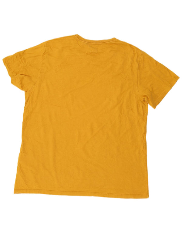 Levi's Mens Standard T-Shirt Top Large Yellow Cotton