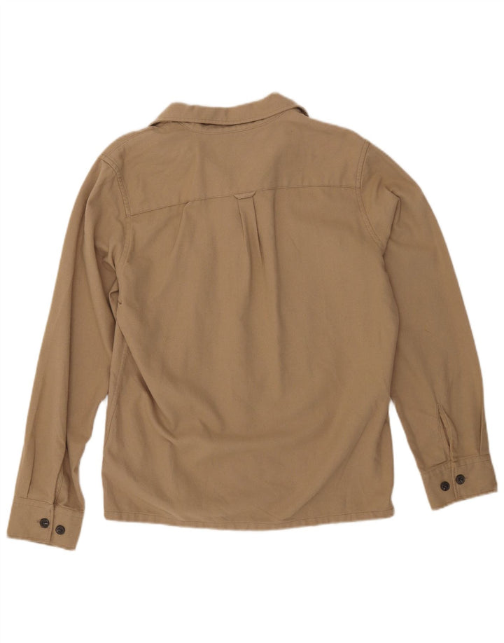 JACK & JONES Camicia da uomo in flanella piccola in cotone beige