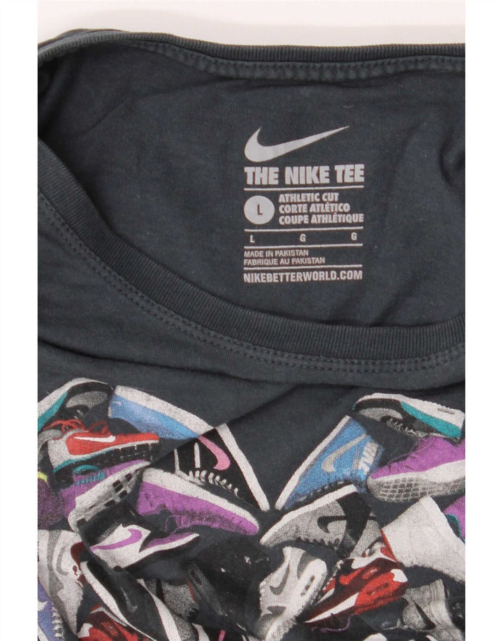 T-shirt grafica da donna Nike Top UK 14 grande grigia