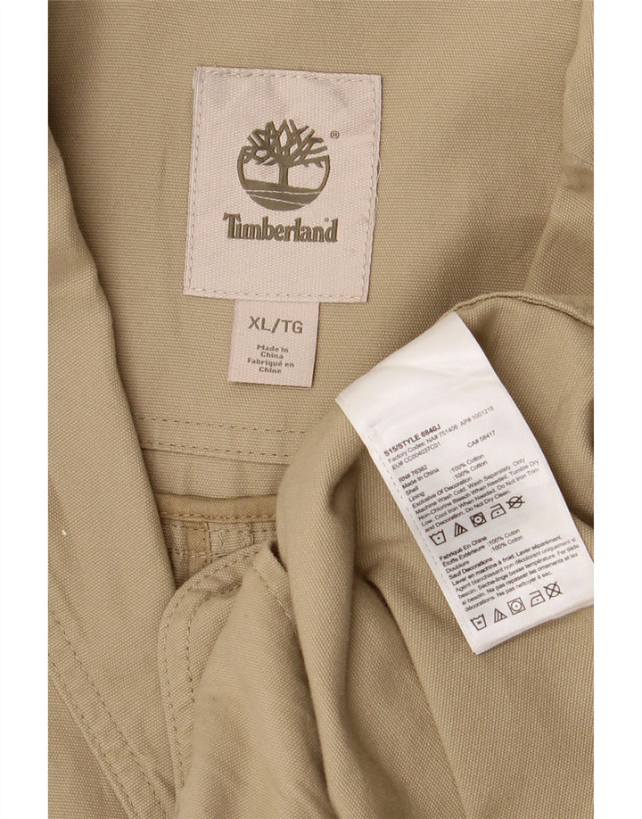 Giacca blazer da uomo a 3 bottoni Timberland UK 42 XL Cotone beige
