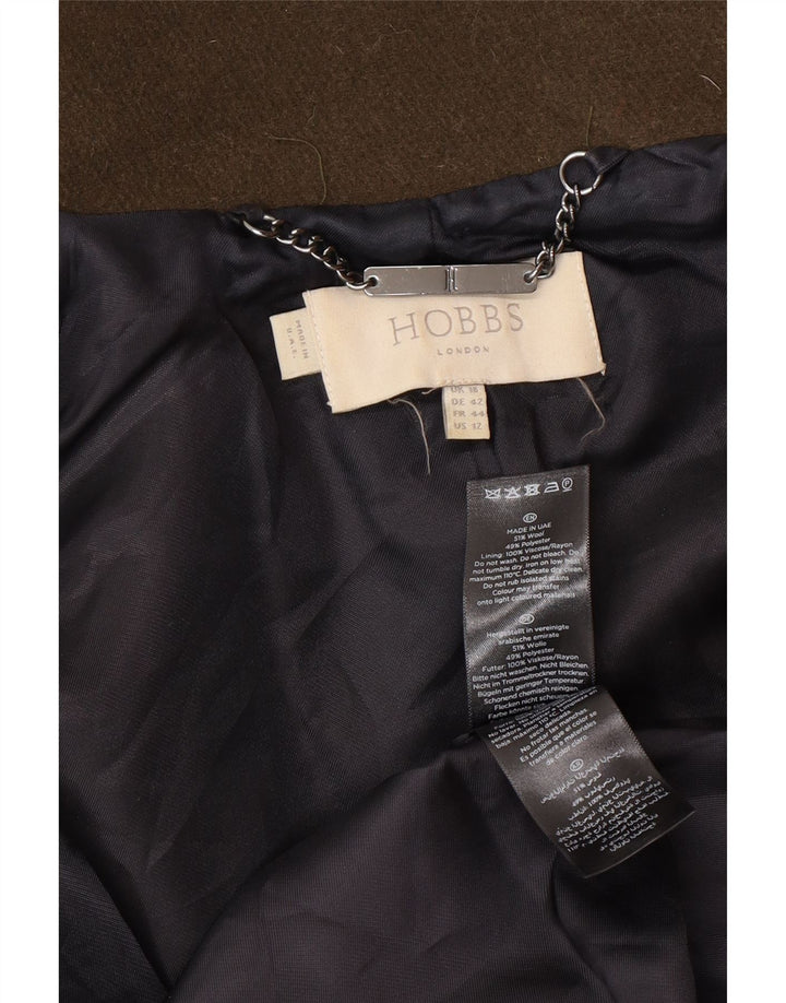 Soprabito da donna Hobbs UK 16 grande lana kaki