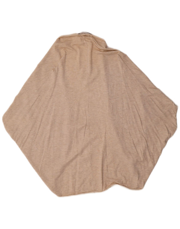 Maglione Poncho Aperto Donna Zara UK 14 Beige Medio