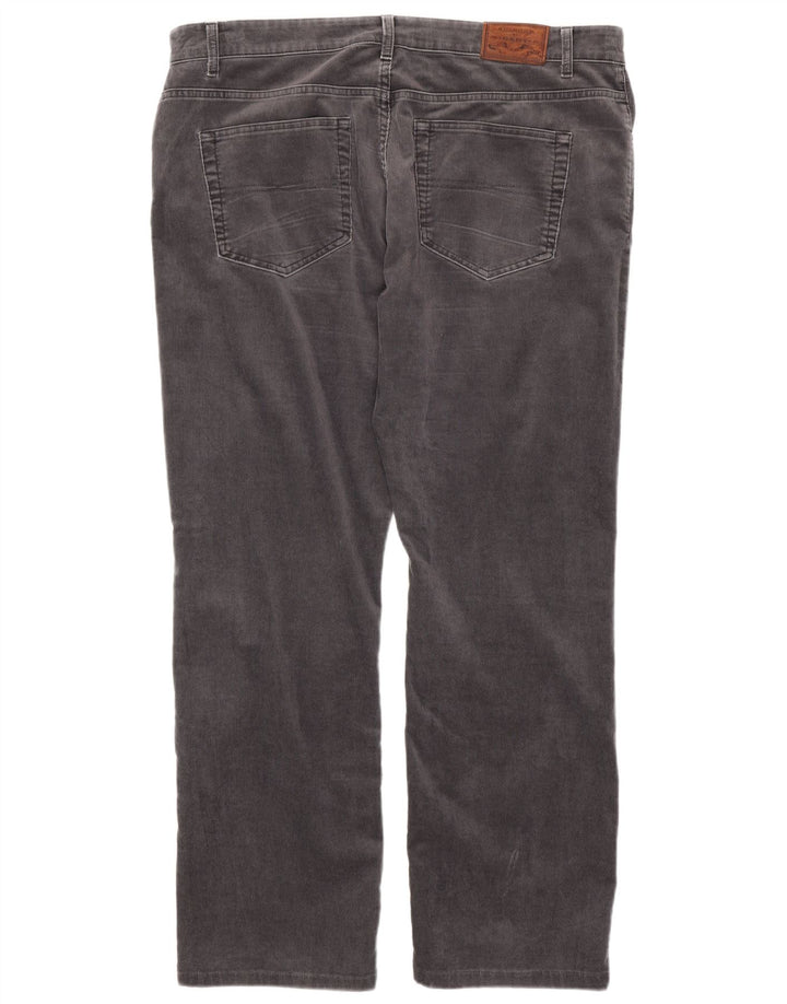 GANT Pantaloni da uomo Jason Regular Fit in velluto a coste dritti W40 L34 cotone grigio