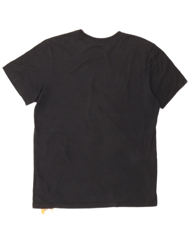 T-shirt grafica Nike Dri Fit da uomo in cotone medio nero