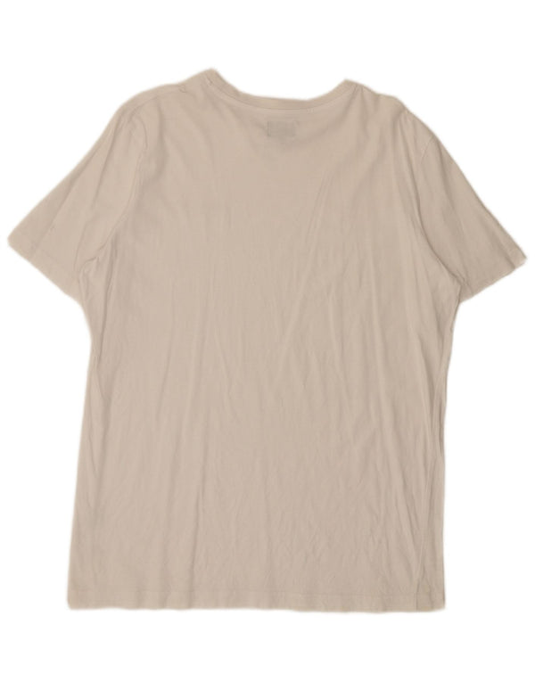 Enrico Coveri Mens T-Shirt Top XL White Cotton