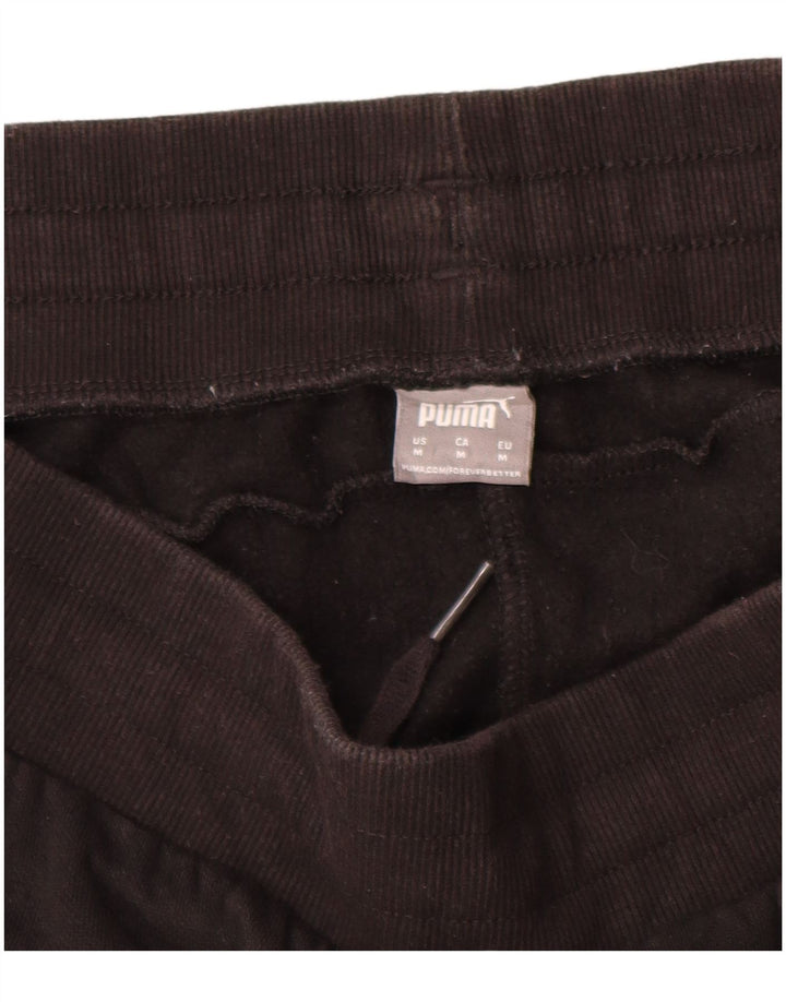 Pantaloni da tuta da uomo Puma Joggers Medium Black Cotton