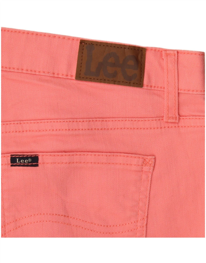 Pantaloncini di jeans Lee da donna a vita media con vestibilità regolare W34 Large Rosa