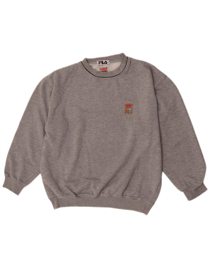 Felpa oversize da donna Fila Jumper UK 18 XL Poliestere grigio