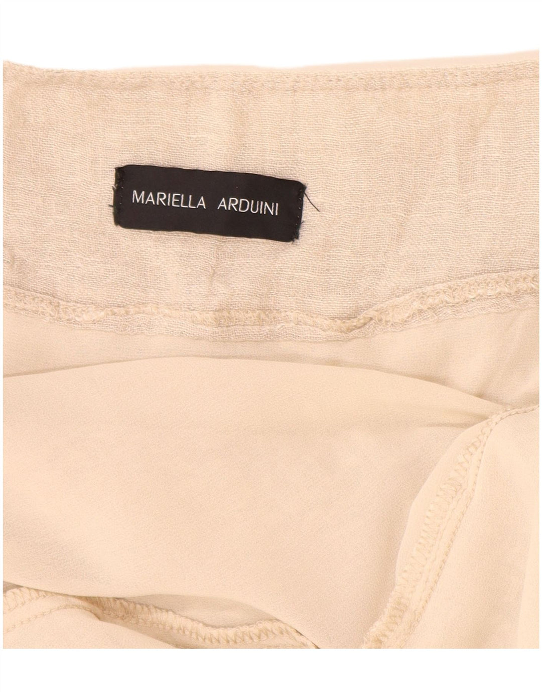 Gonna a strati a vita alta da donna VINTAGE W28 Beige medio