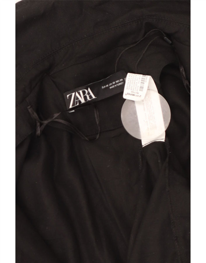 Abito a portafoglio da donna Zara UK 6 XS Lyocell nero