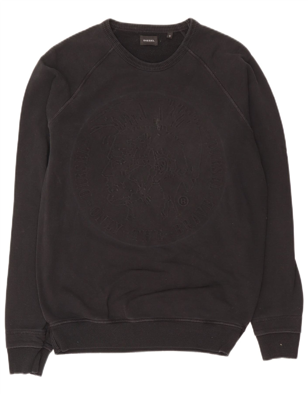 Felpa grafica da uomo Diesel Maglione cotone nero medio